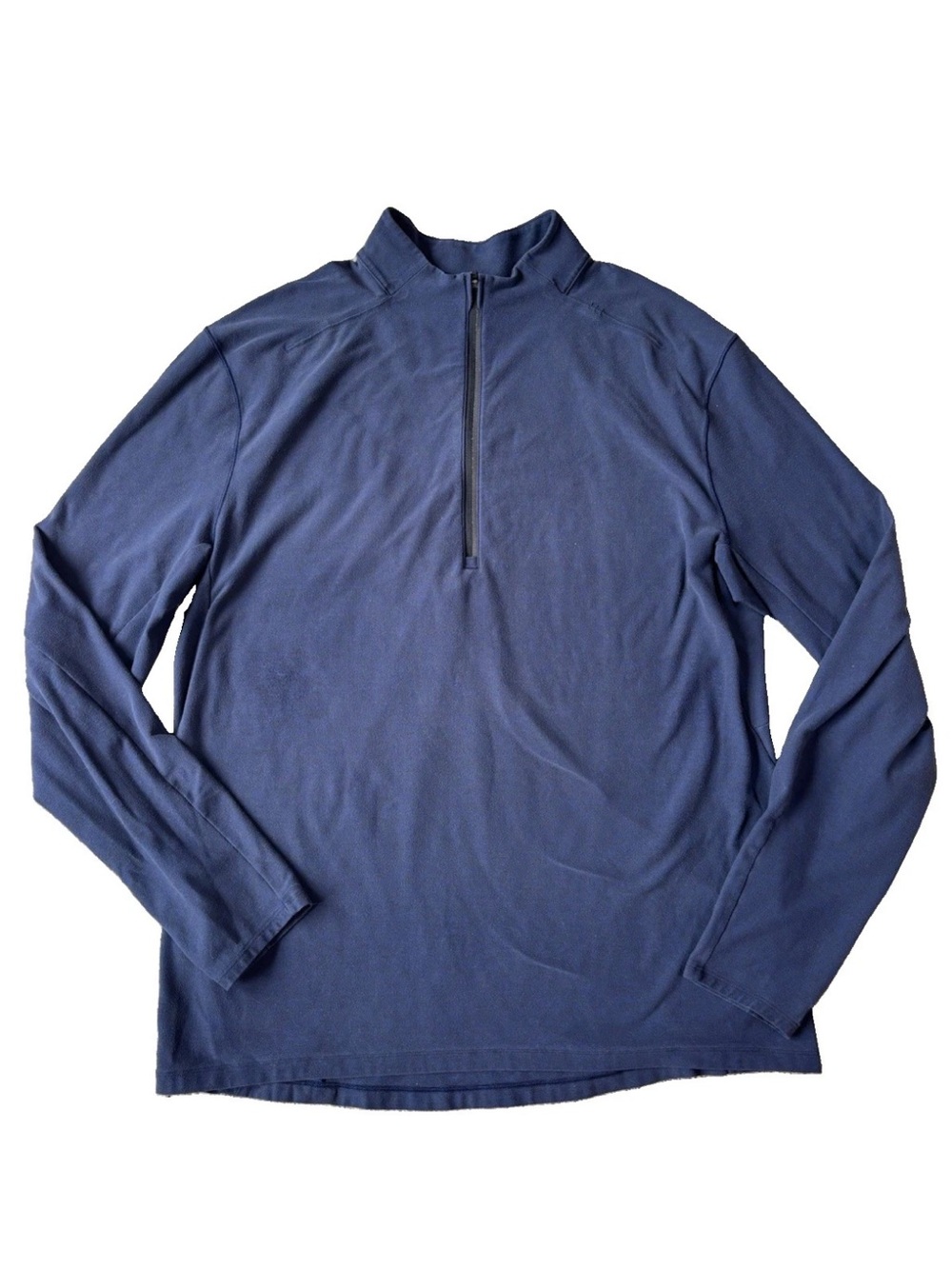 Lululemon Pullover Small Surge Warm Half Zip Rulu Heathered Hero Blue Black